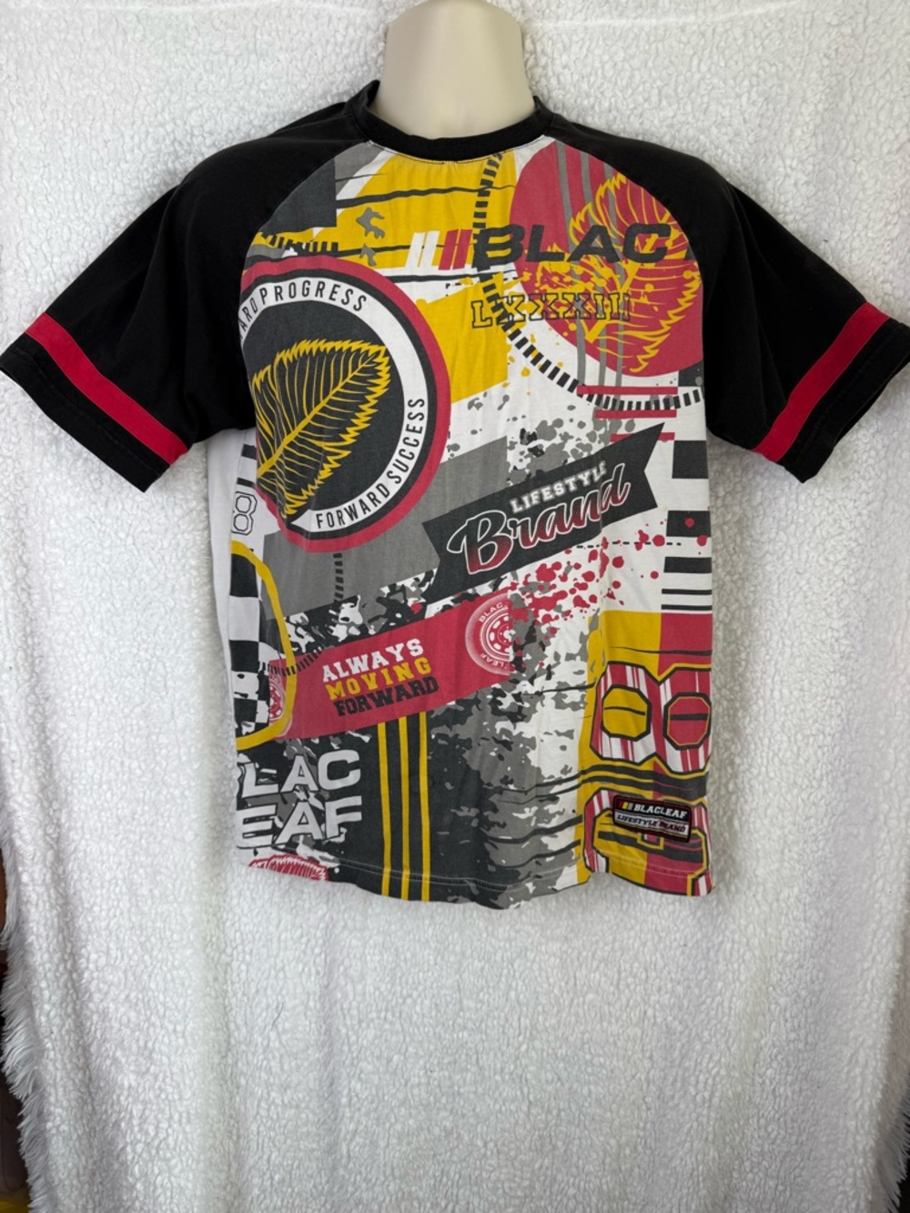 Blac leaf Unisex Graphic Racing Tee Forward Progress M Streetwear